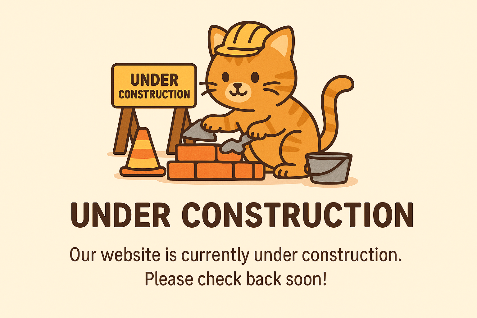 Under Construction Cat